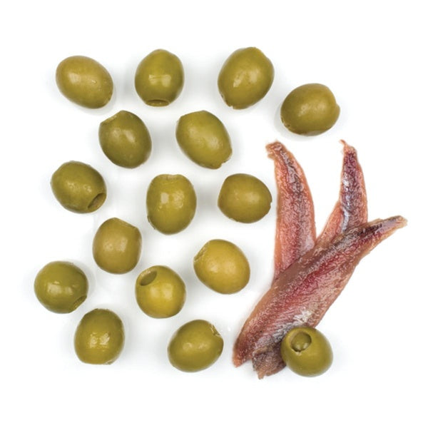 6-PACK OF OLIVE GREEN ANCHOVY STUFFED