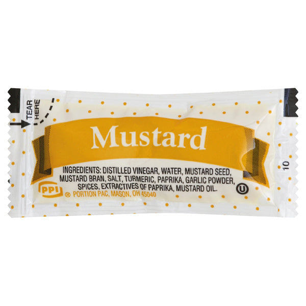 500-PACK OF MUSTARD YELLOW PACKETS