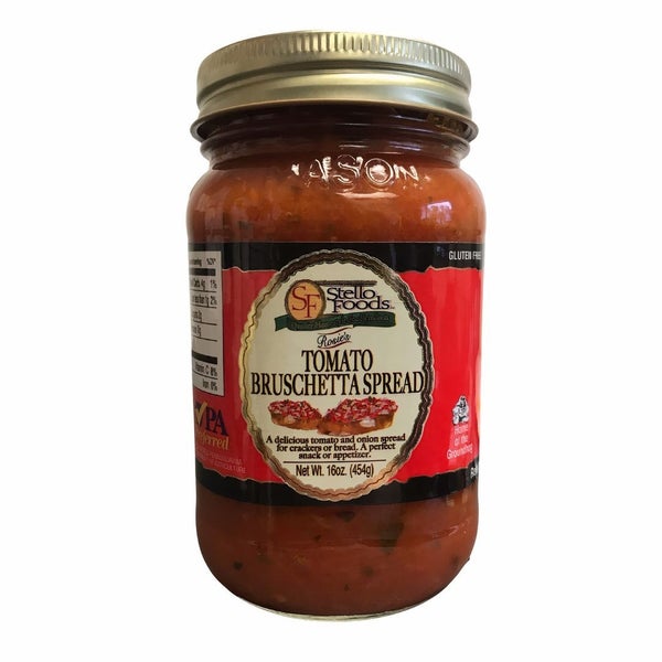 12-PACK OF Spread Bruschetta Tomato Rosie's, Stello Foods