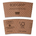 1300-PACK OF Eco-Products EG-2000 Ecogrip Hot Cup Sleeves - Sustainable, Renewable, and Compostable Packaging (1300 Units per Carton)