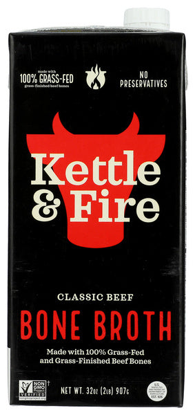 8-PACK OF Broth Beef Kettle And Fire 32 oz