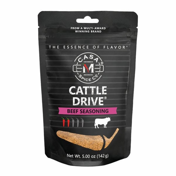 6-PACK OF Seasoning Beef Cattle Drive Refill Bag, Casa M Spice