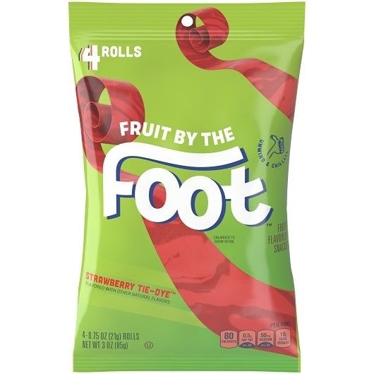 8-PACK OF Fruit By The Foot Strawberry Tie-Dye Betty Crocker, 8 - 3 Oz