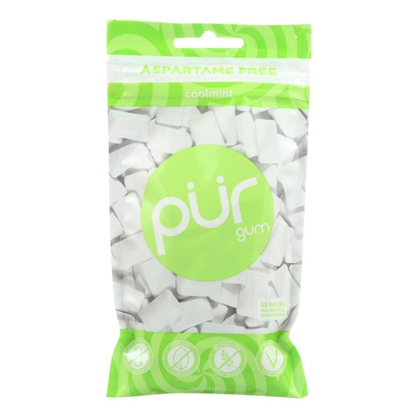 12-PACK OF GUM CHEWING COOLMINT