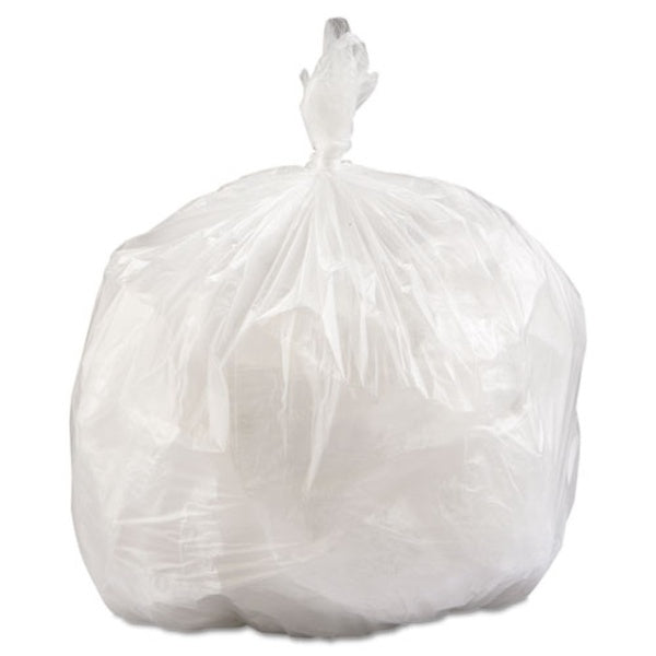 250-PACK OF Liner Trash Inteplast Group 33 Gallon High-Density Commercial Can Liners - Clear Value Pack (250 Count) - 14 Micron Heavy Duty Bags
