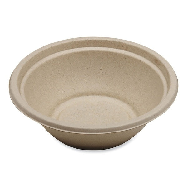 500-PACK OF Bowl Paper Eco-Friendly 24 oz Paper Fiber Bowls - 7.4 x 7.4 x 2.3 inches - 500 Count - Natural and Compostable