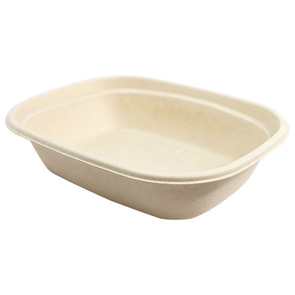 400-PACK OF CONTAINER TAKEOUT World Centric Compostable 30 oz PLA-Lined Fiber To-Go Boxes 8.7 x 6.7" | 400 count