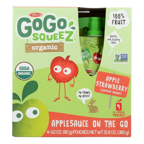 48-PACK OF APPLESAUCE STRAWBERRY SQUEEZ ORGANIC