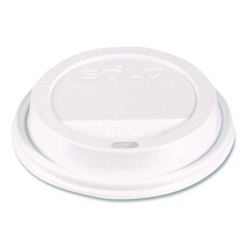 100-PACK OF LID PLASTIC WHITE, HOT TRAVELER