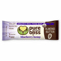 12-PACK OF Organic Bars Real Food Blueberry Hemp Almond Butter, Pure Bliss Organics