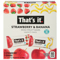 6-PACK OF BAR NUTRITIONAL STRAWBERRY & BANANA, MINI BAR CASE OF 6