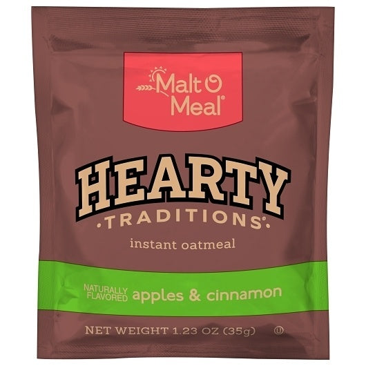 200-PACK OF Instant Apple & Cinnamon Oatmeal Malt O Meal, 200 - 1.23 OZ
