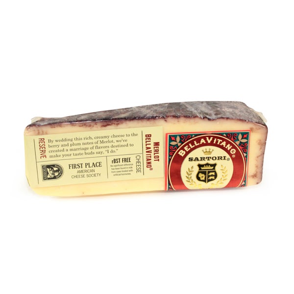 12-PACK OF CHEESE BELLAVITANO MERLOT WEDG