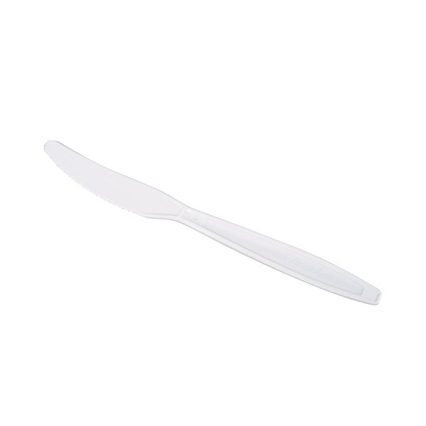 1000-PACK OF Knife Plastic Karat 1,000 ct PP Plastic Heavy Weight Knives Wrapped, White