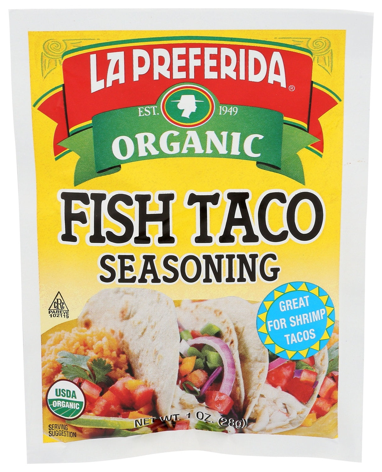 12-PACK OF SEASONING ORG FISH TACO