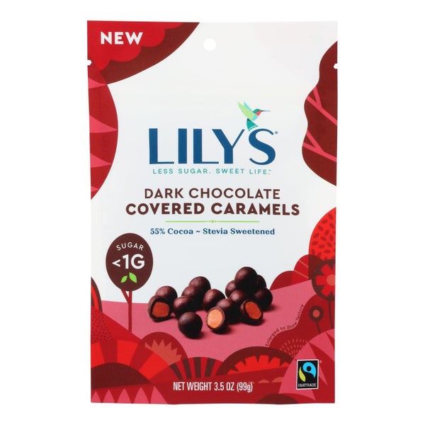 12-PACK OF CANDY CARAMEL DARK CHOCOLATE STEVIA