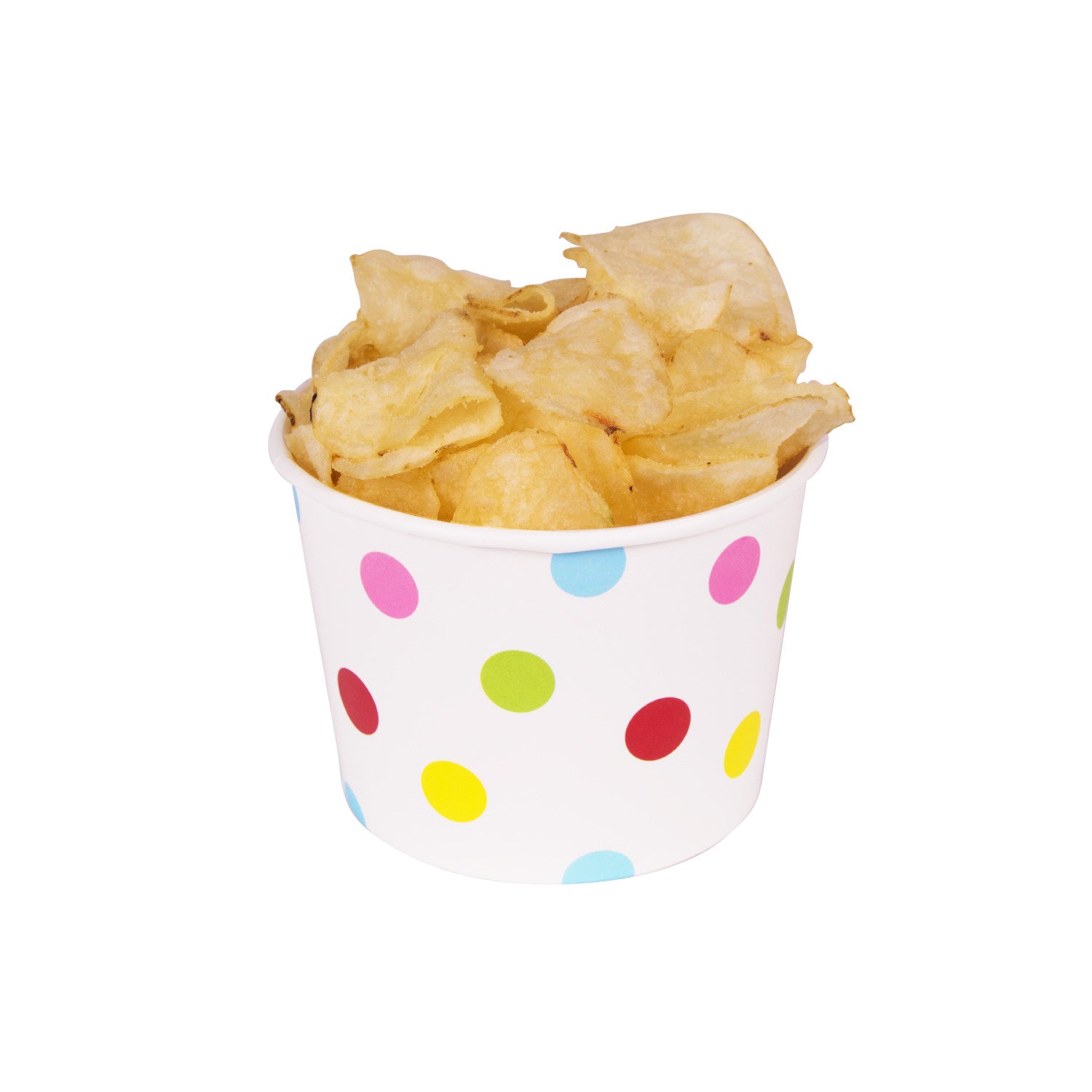 1000-PACK OF Container Takeout Karat 1,000 ct 12 oz Paper Food Containers | 100 mm | Dots Print