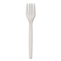 1000-PACK OF Cutlery Plastic WNA EPS002 EcoSense 7-Inch Renewable Plant Starch Forks - Sustainable Cutlery (50 Forks per Pack, 20 Packs per Carton)