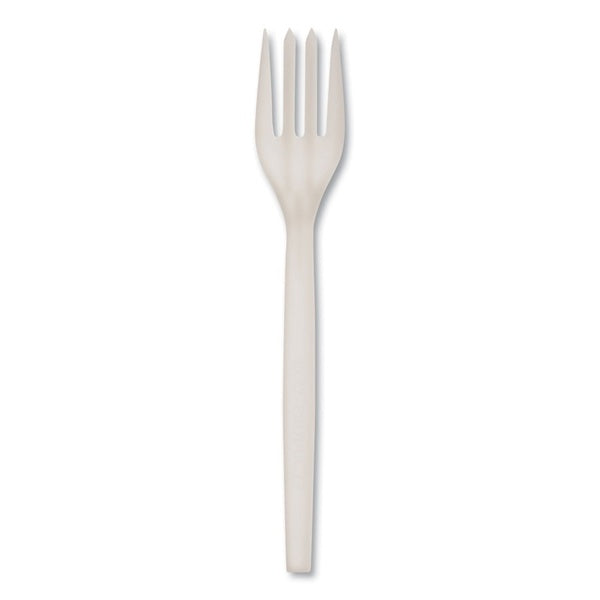 1000-PACK OF Cutlery Plastic WNA EPS002 EcoSense 7-Inch Renewable Plant Starch Forks - Sustainable Cutlery (50 Forks per Pack, 20 Packs per Carton)