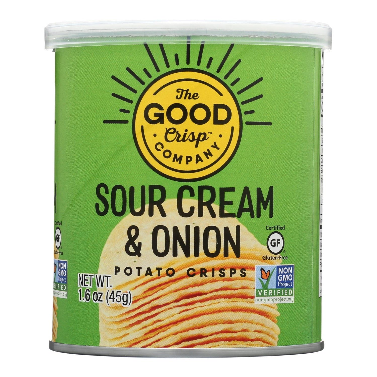 12-PACK OF Potato Chip Sour Cream And Onion The Good Crisp Company 1.6 oz