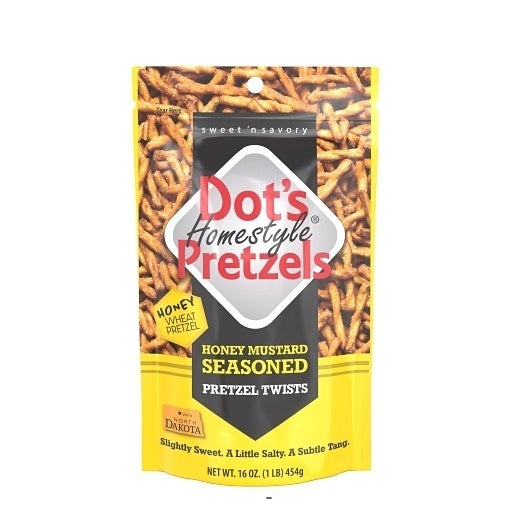 10-PACK OF Honey Mustard Pretzel Twists Case Dot'S Pretzels, 10 - 16 Oz