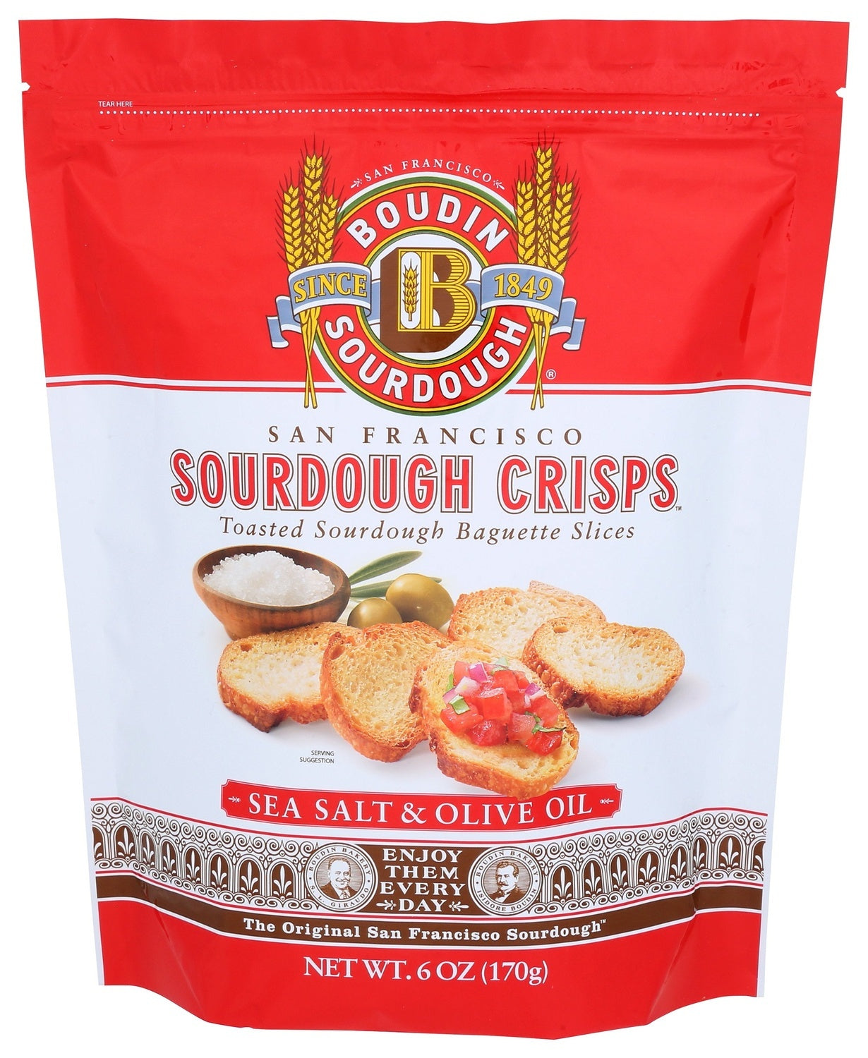 11-PACK OF CRACKER BREAD SOURDOUGH, SEA SALT OLIVE OIL