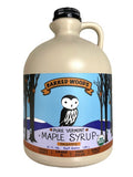 6-PACK OF Syrup Maple Vermont Organic - Grade A Dark Robust, Barred Woods Maple