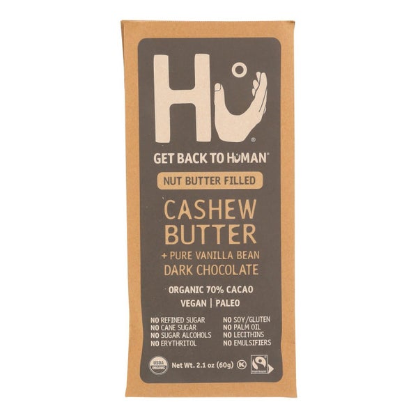 12-PACK OF CHOCOLATE BAR DARK CHOCOLATE CASHEW BUTTER VANILLA