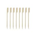 10-PACK OF Pick Bamboo Paddle Disposable 6"