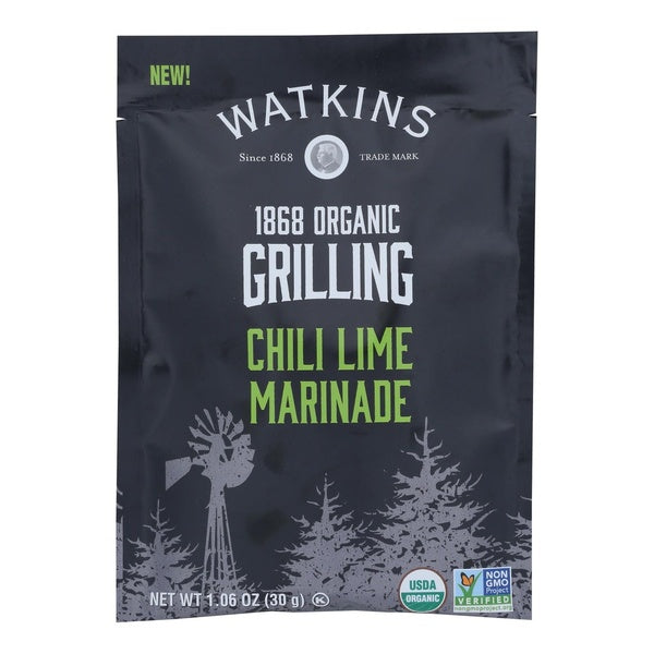 24-PACK OF Seasoning Marinade 1868 Organic Grilling Chili Lime Mix 1.06 oz 24 Pack
