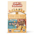 32-PACK OF Snack Crackers, Organic Cheddar Cheeze 4 oz, Fair and Square