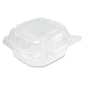500-PACK OF Container Food Dart C53PST1 5.4 x 5.3 x 2.6 Inches ClearSeal Hinged-Lid Plastic Sandwich Containers - 13.8 oz - 500 Pack