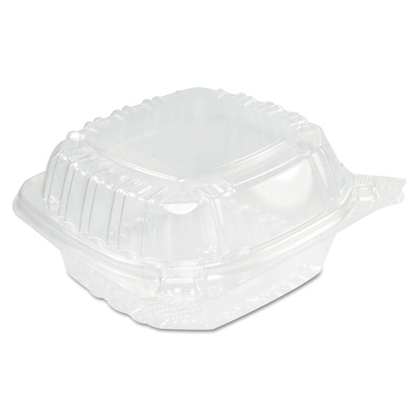 500-PACK OF Container Food Dart C53PST1 5.4 x 5.3 x 2.6 Inches ClearSeal Hinged-Lid Plastic Sandwich Containers - 13.8 oz - 500 Pack