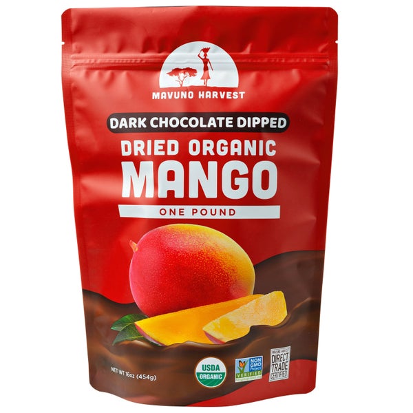 6-PACK OF Mango & Chocolate Dried Organic, 1 Pound Size