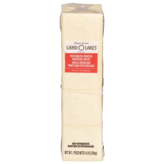 4-PACK OF White American Cheese Slices Land O Lakes, 4 - 5 Lb