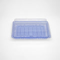 8-PACK OF Heavy Duty Container Disp 7.4x5.1x2 Blue Sushi Tray w/Lid #010 400sets