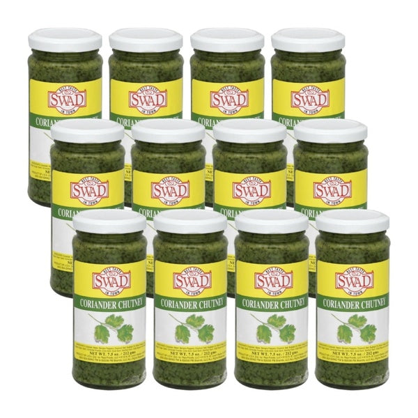 12-PACK OF Chutney Coriander Swad 7.5 oz