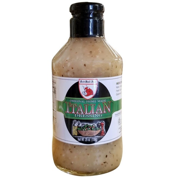 12-PACK OF Dressing Italian 25 OZ Red Bull Inn, Stello Foods