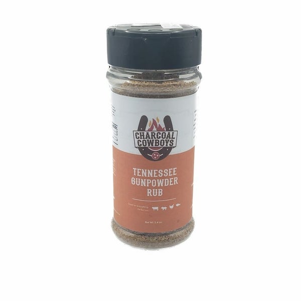 12-PACK OF Seasoning Rub Tennessee Gunpowder, Charcoal Cowboys BQQ