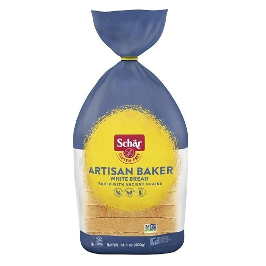 8- PACK OF Gluten Free Artisan White Sourdough Bread Schar, 8 - 14.1 Oz
