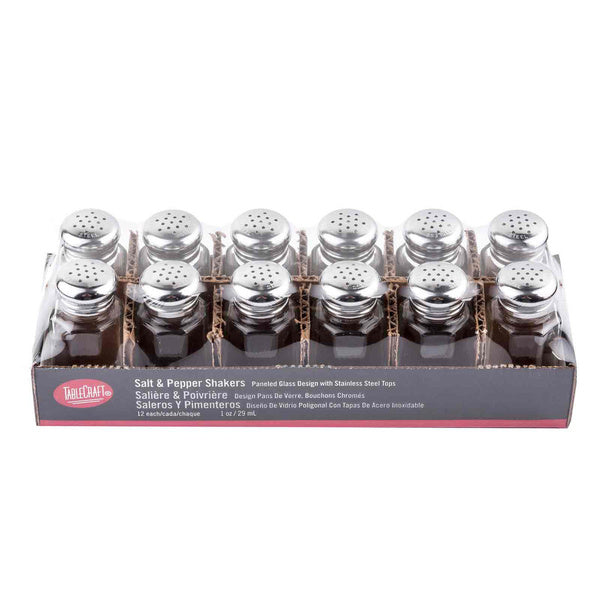 48 CT-PACK OF SHAKER S+P PNLD GLASS 1 OZ