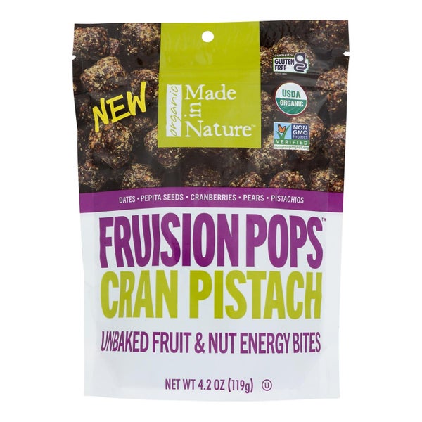 6-PACK OF Bar Energy Cranberry Pistachio Made In Nature 4.2 oz