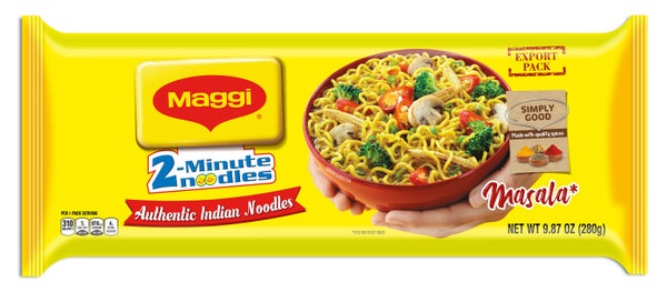 24-PACK OF NOODLE DRY MAGGI MASALA NOODLES 24X280 GM (EXPORT PACK)