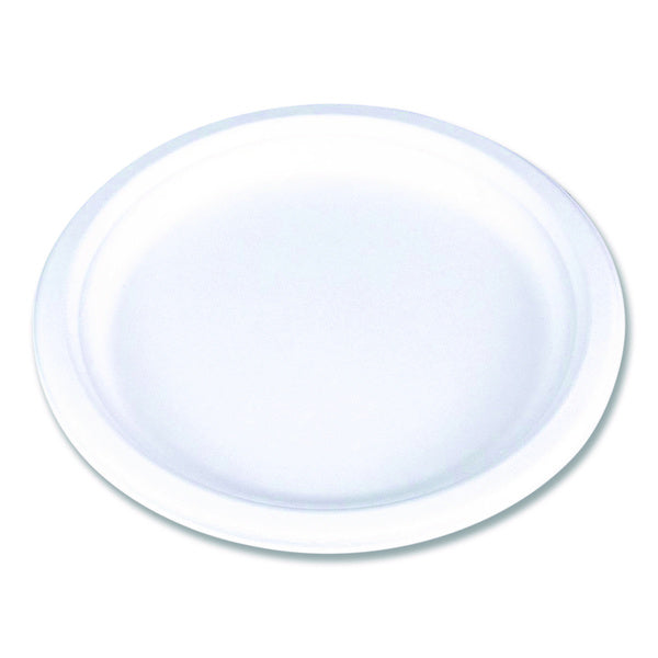 500-PACK OF SCT 18160WPF ChampWare Molded Fiber Tableware, Molded Fiber Plate, 10" dia, White, 125 Plates/Sleeve, 4 Sleeves/Carton