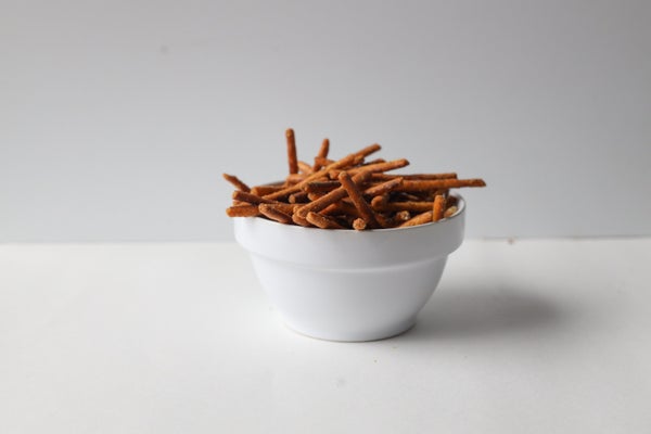 12-PACK OF Pretzel Sticks - Pop Daddy Seasoned Pretzels - Large Size - Hot Sauce