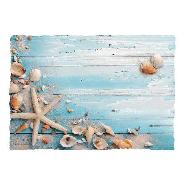 1-PACK OF PLACEMAT PAPER BY THE SEASHORE