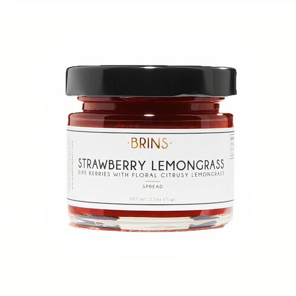 24-PACK OF Spread Strawberry Lemongrass 2.5 oz, Brins Jams