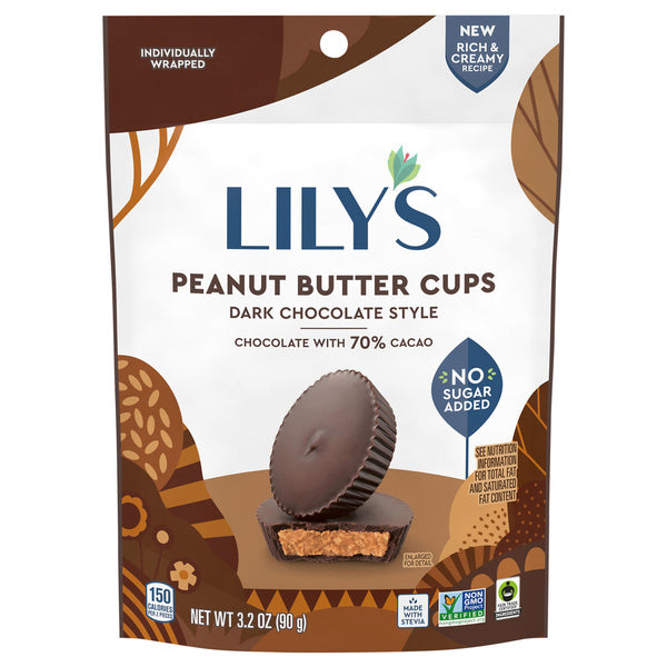 12-PACK OF CHOCOLATE CUP PEANUT BUTTER, DARK CHOCOLATE STYLE