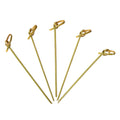 10-PACK OF PICK WOOD BAMBOO KNOT 4.5"