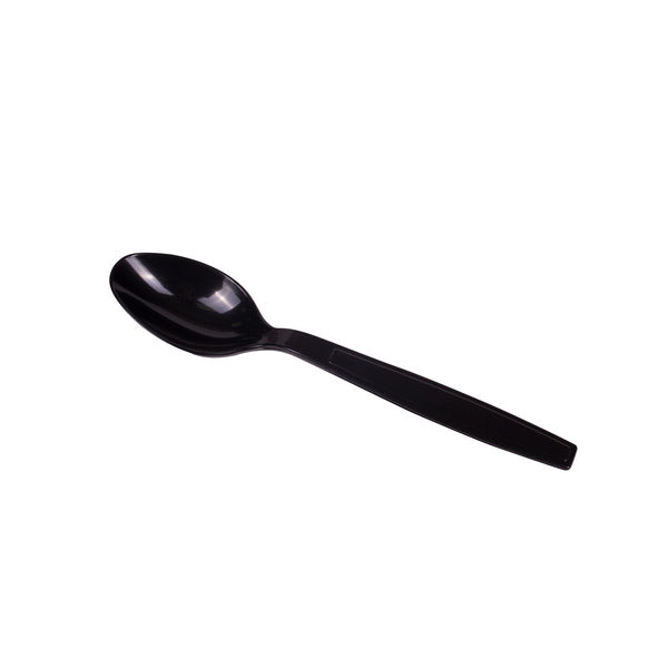 1000-PACK OF Teaspoon Plastic Karat 1,000 ct PS Plastic Extra Heavy Weight Tea Spoons, Black